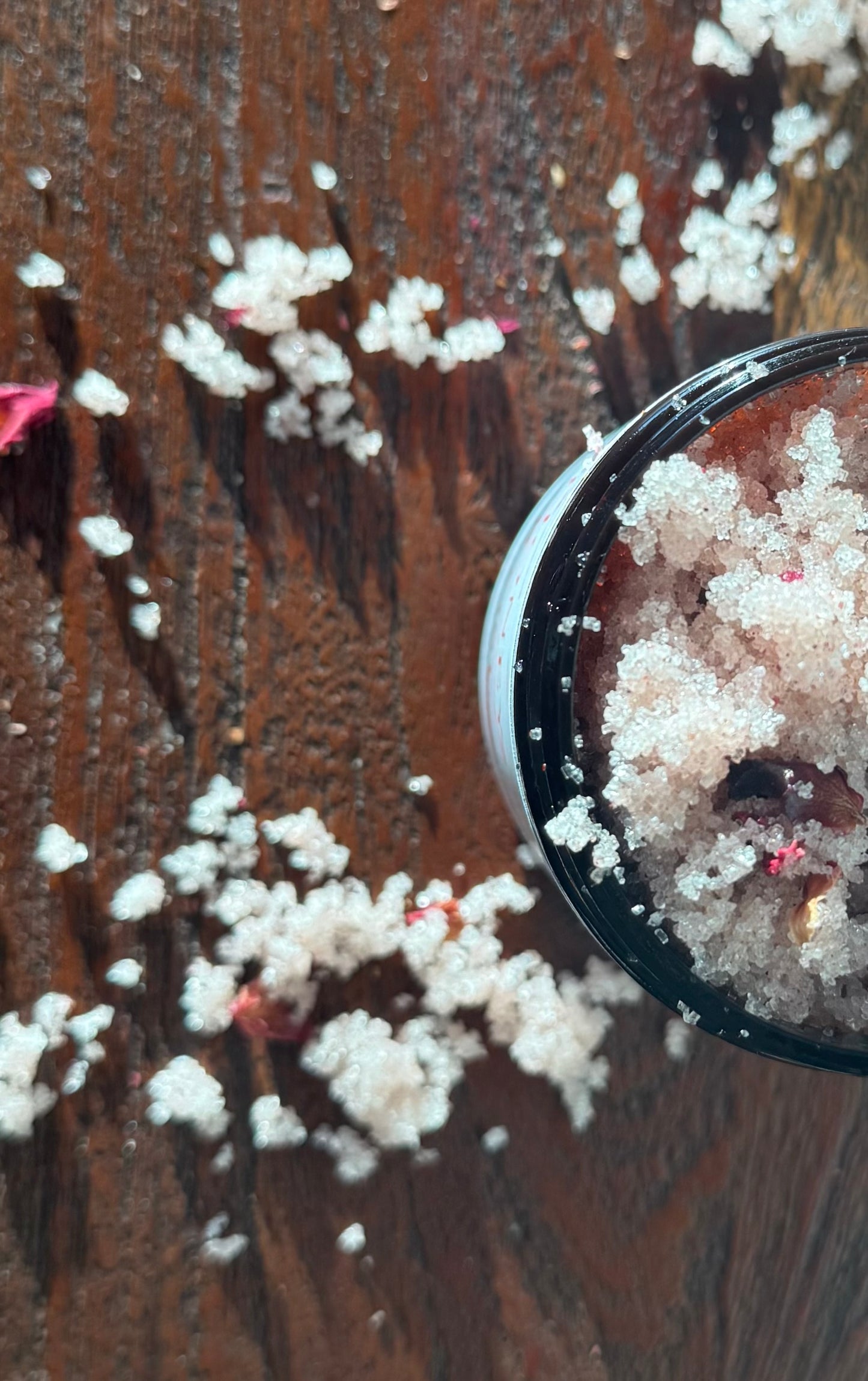 Honey + Rose organic sugar scrub